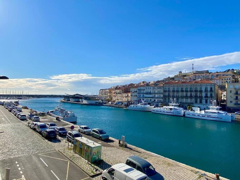 "Georgio" Grand Appartement Traversant Avec Vue Canal Et Parking 세테 외부 사진